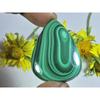 AA++ Natural Green Malachite Pear Cabochon Loose Gemstone 31X43X06MM 100Cts. D-30