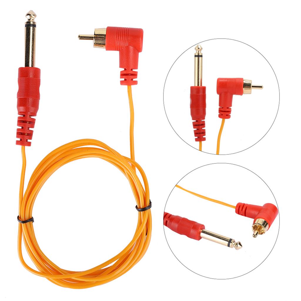 Tattoo Clip Cord 6.35mm RCA Connector Tattoo Clip Cord for Tattoo Machine Device