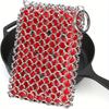 Cast Iron Skillet Cleaner, Chainmail Cleaning Scrubber Insert for Cleaning Castiron Pan