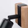 Kinkiet Zuca 1 E27 Czarny  Wood Sollux Sl.1295