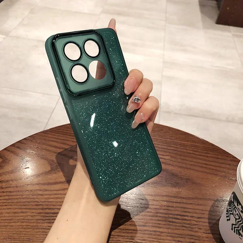 Glitter Electroplated Soft Silicone Phone Case For Xiaomi 17 ProMax 15/14 Pro Ultra 15T/14T/13T Pro POCO F7/X7/M7 Cover