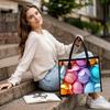 Colorful Geometric Tote Bag Fashion Large Capacity Casual Handbag for Daily Shopping Travel