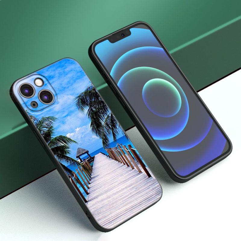 Summer Beach Sunset Sea Phone Case For iPhone Samsung Galaxy Redmi Xiaomi Oppo OnePlus Note S A 7 8 9 10 11 12 13 14 20 21 22 23 53 54 Pro Max Ultra