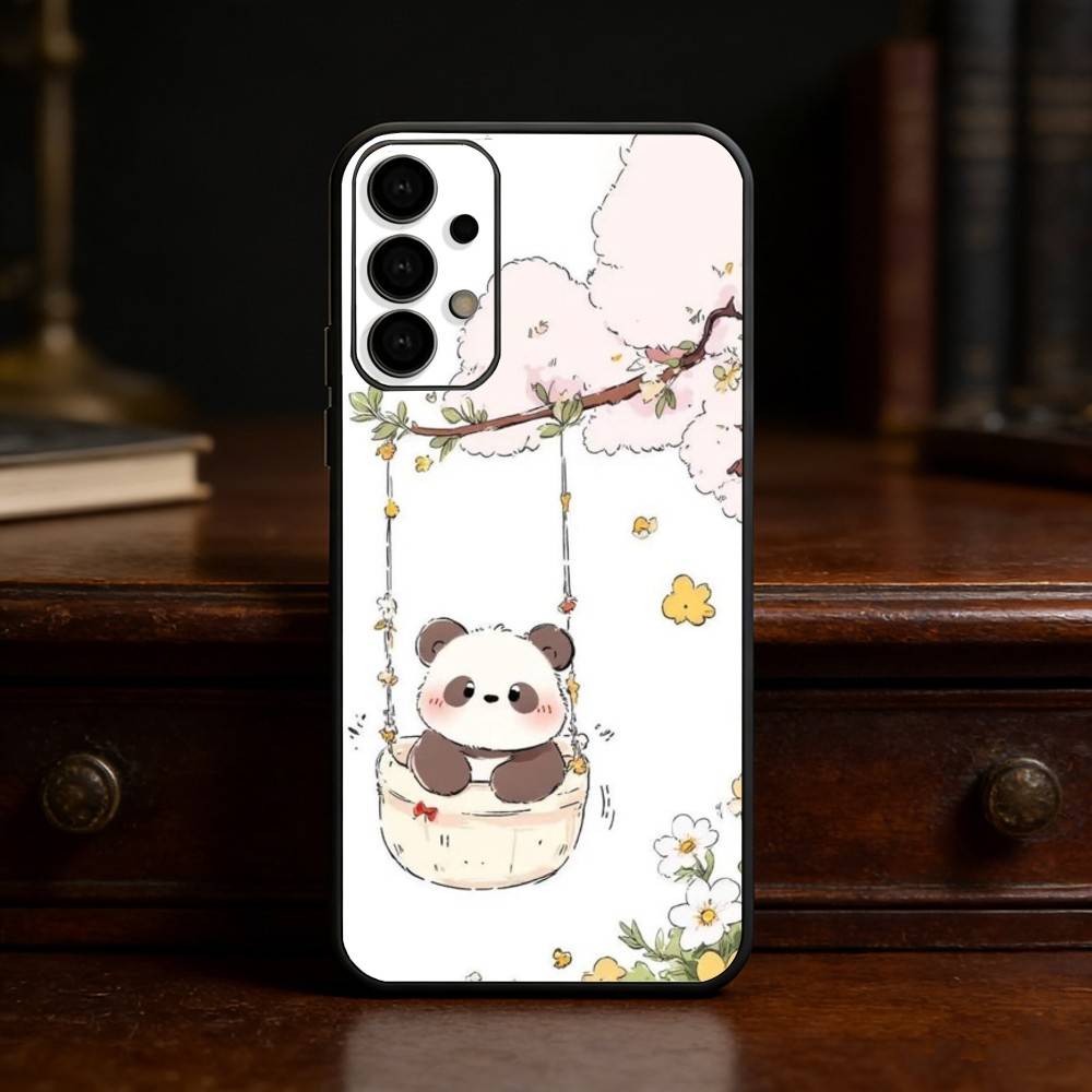 Funny P-Pandas Phone Case For Samsung S25,S24,S21,S22,S23,S30,Ultra,S20,Plus,Fe,Lite Black Shell