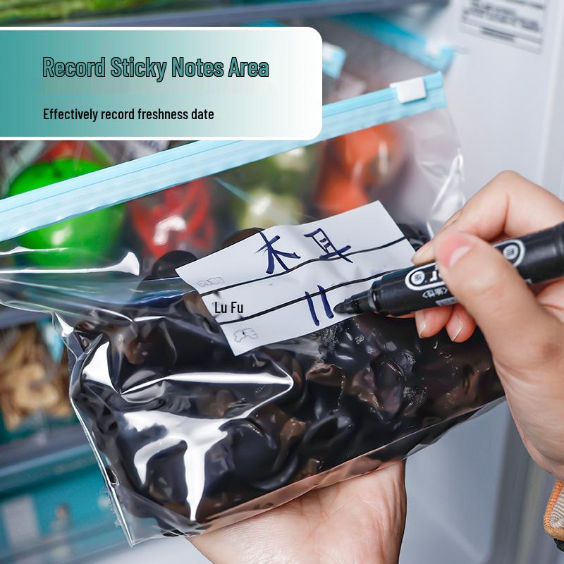 Food Grade Self-Sealing Zipper Bag for Fresh Storage and Nuts Small Slider (20 pieces/box)