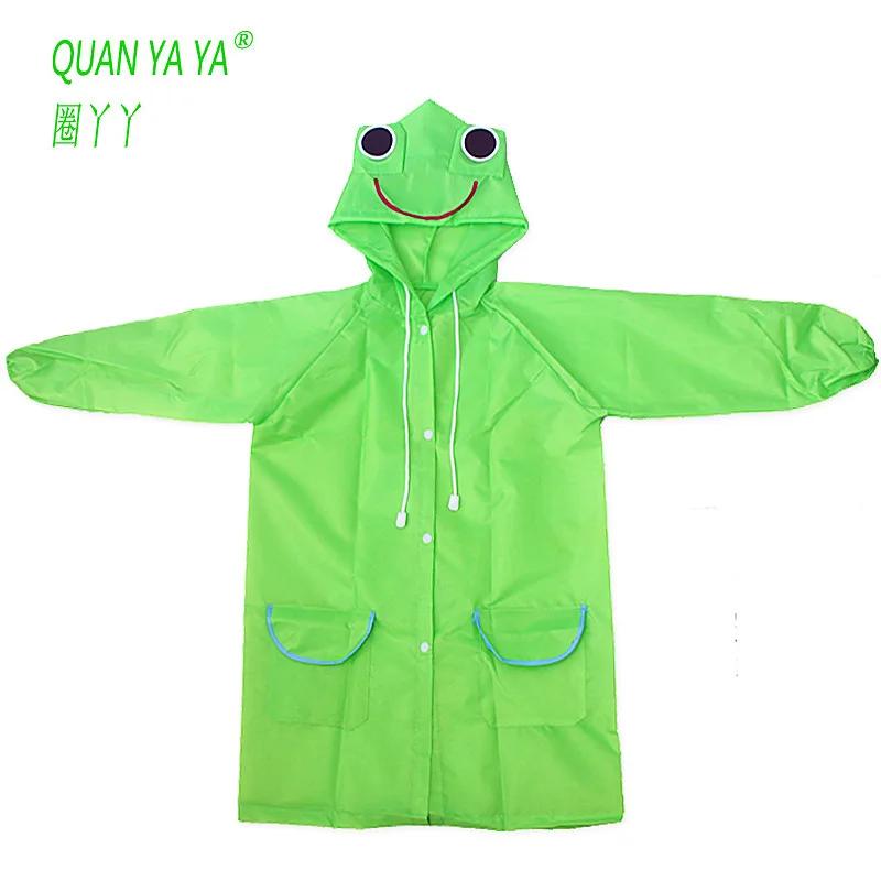 1pc Cute Cartoon Animal Kids Rain Coat Children Raincoat Rainwear Boys Girls Waterproof Raincoat Student Poncho Rainsuit