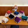 Luxury Pearls Dot Women's Bag Fashion Velvet Rhinestone Handbags Diamond Crystal Wedding Evening Bag Shoulder Crossbody Bags