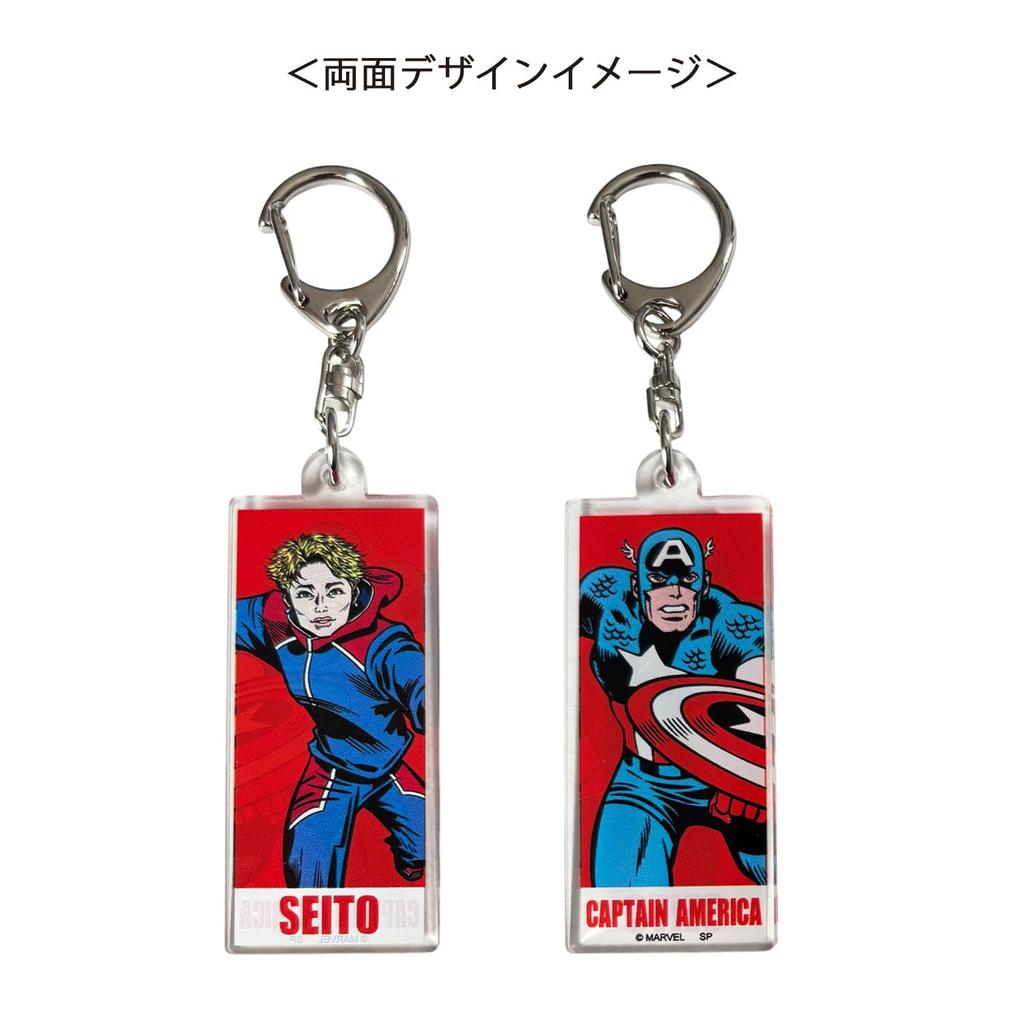 Small Planet Marvel Marzel Comic Pattern Design Blind Acrylic Keychain 8 Types Single Item | Double-Sided