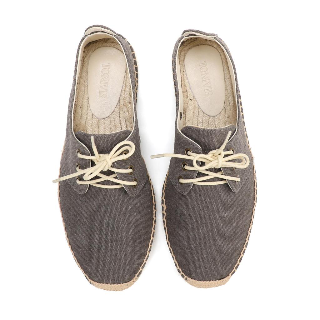 2026 Spring Men's Breathable Casual Lace-up Canvas Shoes - Trendy & Versatile