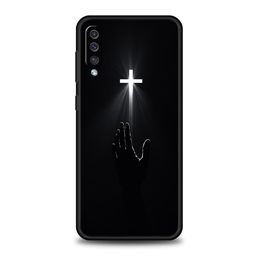 Bible Jesus Christ Cross Phone Case For Samsung A56 A36 A26 A24 A12 A14 A16 A50 A70 A20E A22 A40 A34 A54 A42 A52 A04s A06 Cover