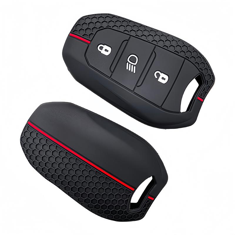 Silicone Key Cover Key Case Car Keychain Fob For Peugeot 3008 307 308 207 208 407 508 206 2008 301 5008 For Citroen C2 C3 C4 C5