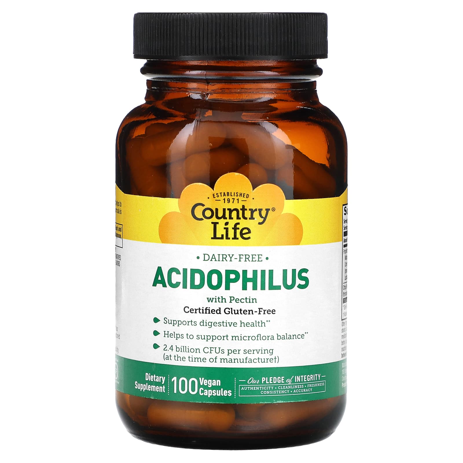 

Country Life, Acidophilus, Pectin, 100 Veggie Capsules