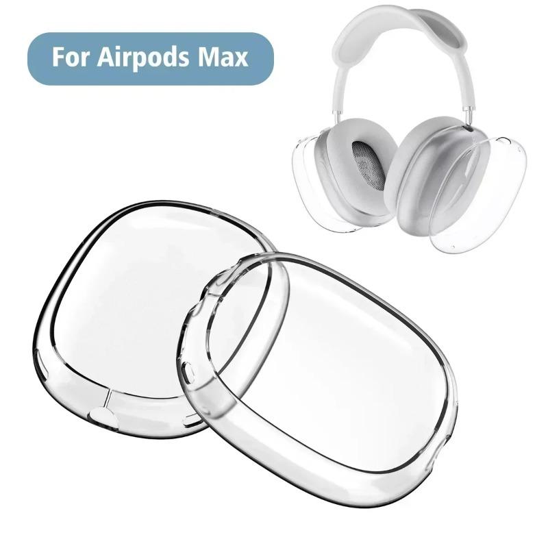 Silicone Case Cover for AirPods Max Headphones,Clear Soft TPU Anti Scratch Cover Sleeve Protective Cases Headphone Accessories