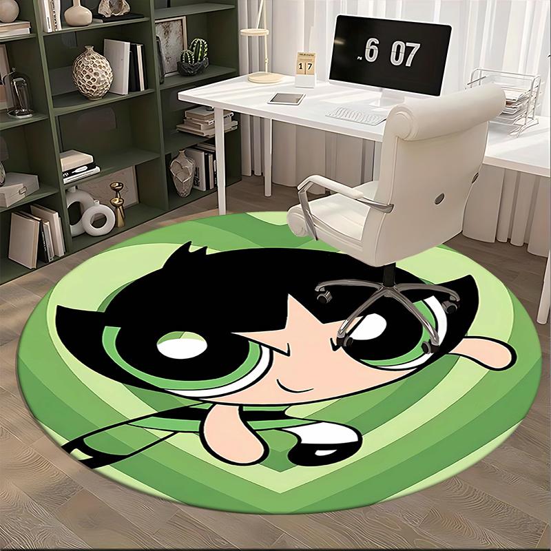 Powerpuff Girls,Buttercup Chair mat Round Rug Office carpet,Non slip, Suitable for Living Rooms, Bedrooms Decor1205066a