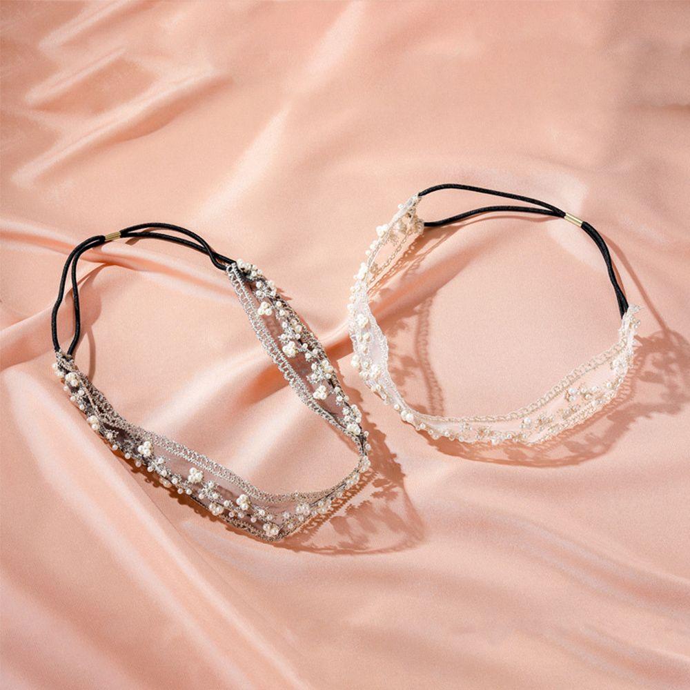 Elegant Scarf Wedding Photography Hair Accessories Lace Headband Net Yarn Ladies Hair Band