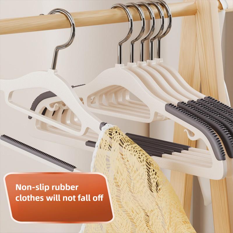 Thickened Hangers Non-Slip Household Clothes Hangers Rotatable Wide Shoulder Dormitory Dry and Wet Dual-Use Clothes Hangers