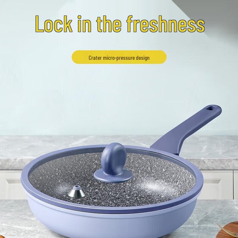 COOKER KING 28CM Fresh-lock Micro-pressure Non-stick Wok with Lid