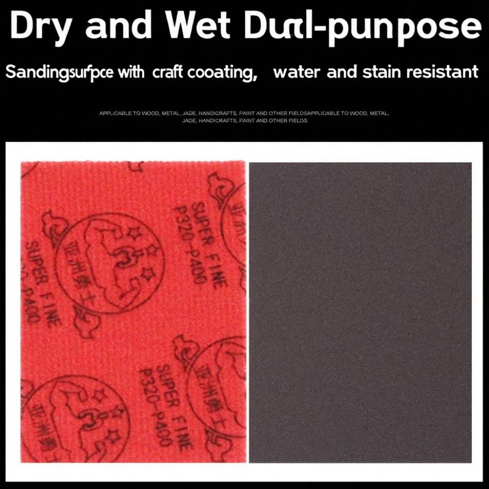 Car Paint Plastic Metal Sanding and Polishing Square Sponge Sandpaper Square Dry Grinder Sandpaper Flocking