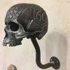 Motorcycle Skull Helmet Holder Wall Mount, Multi-uses Removable Skull/beard Helmet Rack, Resin Crafts Helmet Stand Fk