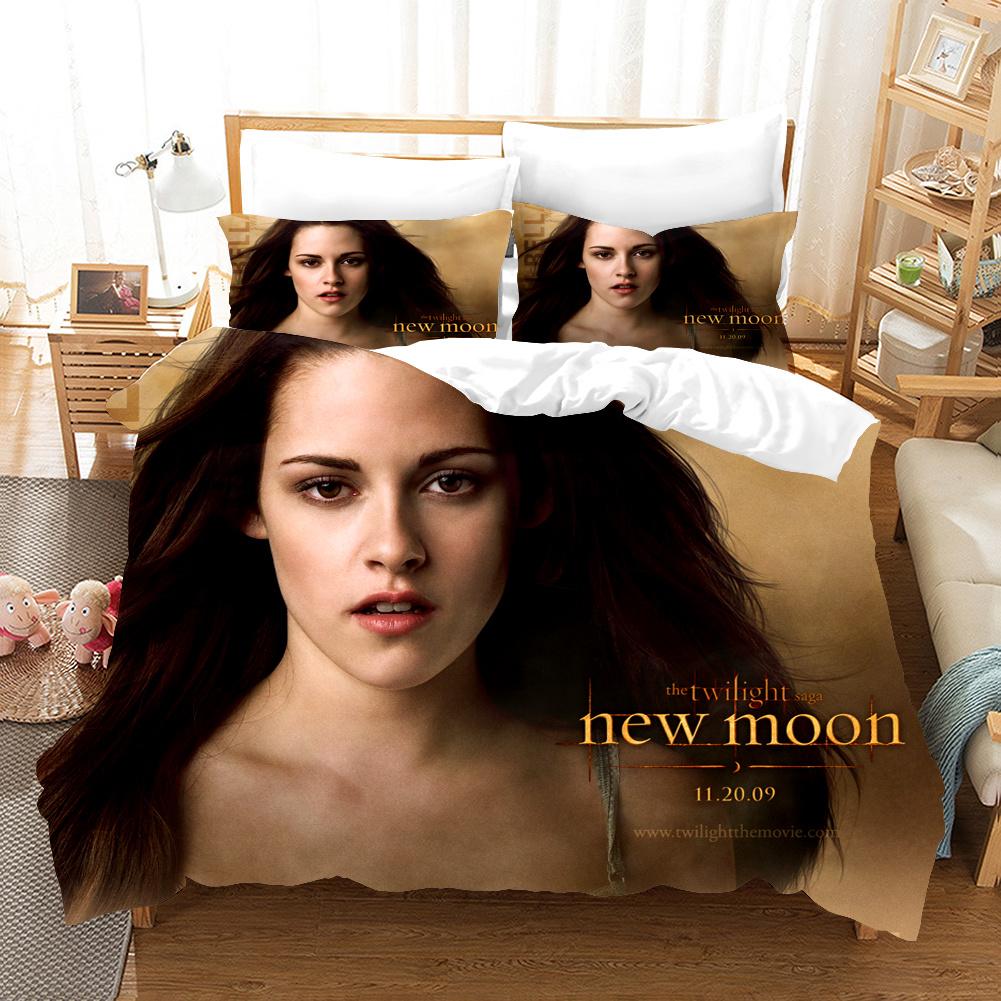 Luxury Fashion Movie Twilight Bedding Set Adult 3D Duvet Cover Sets Comforter Bed Linen 220X240 Size Decor Bedclothes