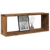 Cube Wall Shelves 2 pcs Rustic Wood Look 60 x 15 x 23 cm Engineered Wood