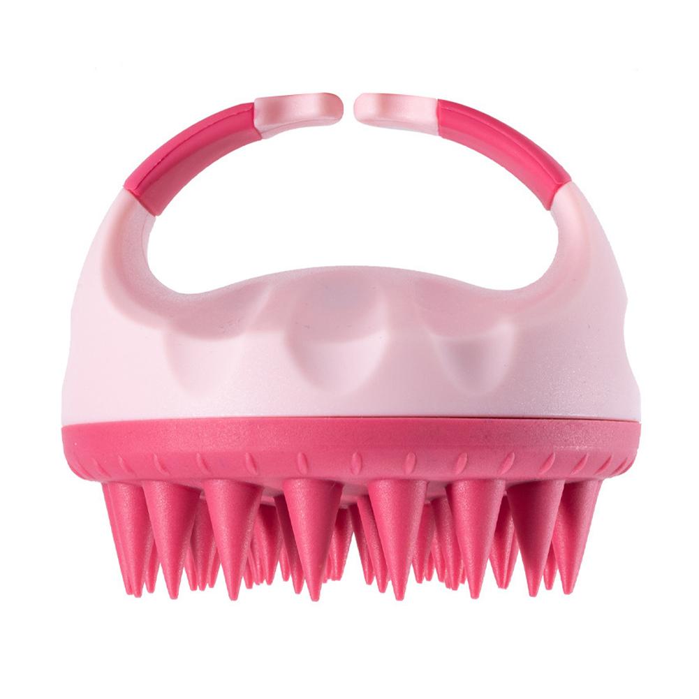 Silicone Scalp Massager Shampoo Brush For Hair Wash & Head Massage Tool For Bath Shower, Gentle Exfoliating Scrubber For Adults