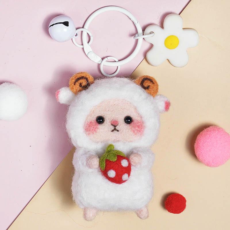 

Набор для рукоделия из шерстяного фетра «Овечка» - Сделанное своими руками украшение и средство для снятия стресса