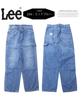 Lee Painter Denim High Size LL6288 Pants, Wide-leg Pants, Waist, Women's, Blue, M,