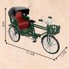 1/12 Scale Metal Tricycle Wheel Toy Collectible Model Scenery Retro Miniature Sculpture for Kids