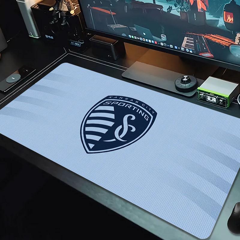 Sporting Kansas City Large Size Mouse Pad Large Gaming Table Cushion Non-slip Laptop Tablet Big Mousepad XXL Mat Mini PC Playmat With Lock edge
