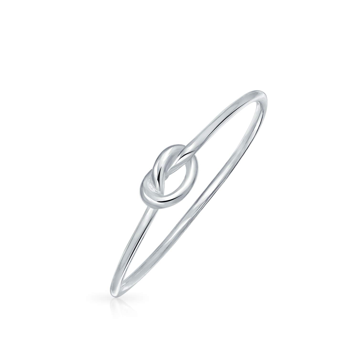 

Minimalist Simple Midi Knuckle Thin 1MM Band Stackable Love Knot Ring For Teen Girlfriend Sterling Silver [Bling Jewelry] .925