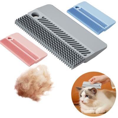Silicone Pet Hair Remover Brush for Furniture Carpets Bedding and Car Seats Reusable Lint Cleaner with Ergonomic Grip Design