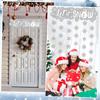 Blosssound Let It Snow Winter Door Decorations Snowflake Wonderland Doorway Curtain Let It Snow Sign with Snowflake Hanging Door Streamers Holiday