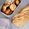BREAD BOX WITH BAMBOO BOARD GREY 259302