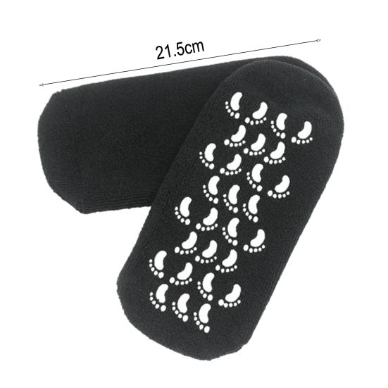 Moisturizing Socks Gel Aloe Foot Spa Socks with Vitamin E Reusable Exfoliating Anti Crack Socks for Dry Dead Skin Remover Foot Care