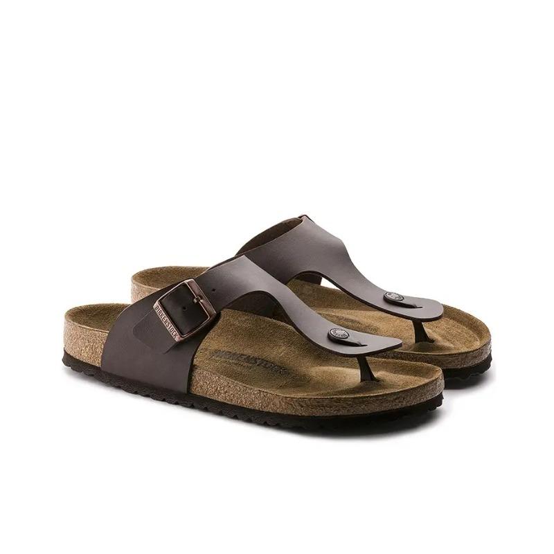 Birkenstock Ramses Series Men s Leather Lightweight Comfort Thong Sandals Brown 44701 40