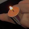Adjustable Finger Rings Unique Candle Shape Bands Colorful Specular Rings Accessory for Women Fashionable Jewelry