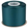 [Tekdeere]Width 75mm Solid Teal Grosgrain Ribbon, Perfect for Gift Wrapping, Sewing, Hair Accessories, Wedding Decorations - 22 Meters/roll