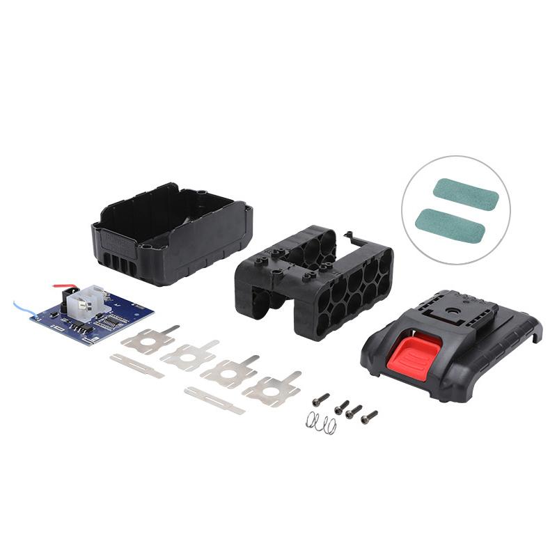 Case For 21V 5/10Cell Li-ion Lithium Battery Case Pack Kit 18650 Lithium Battery Shell Kit Battery Pack Accessories