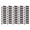 50 Sets Leather Rivets 18x9mm Antique Silver Rectangular Trapezoid Rivets with 3x7mm Iron Trumpet Foot for Craft Repair