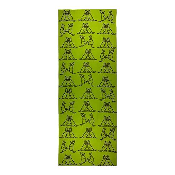 Yagi Sei Tenugui Dyed Towel - Kangaroo, Unique Cute Animal Print, 100% Cotton, Made in Japan, 34x90cm