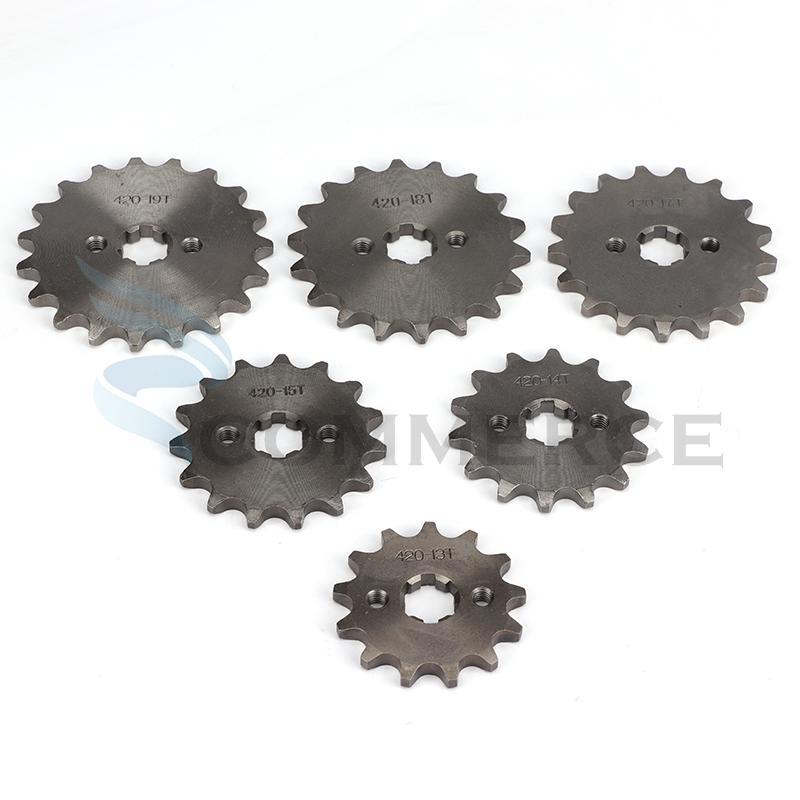 420# 20MM Front Engine Sprocket Sprocket for 50-125cc Motorcycle Pit Dirt Bike ATV Go Kart Quad 10 11 12 13 14 15 16 17 18 19T