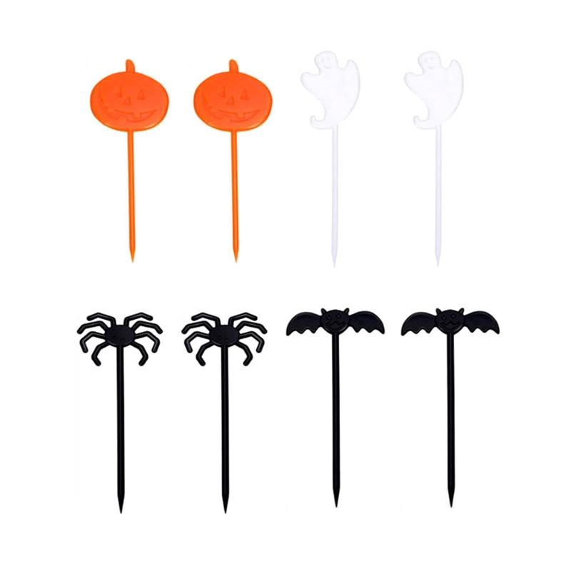 

Mini Cartoon Toothpicks Halloween Theme Bento Box Decorations for Party Supplies 1