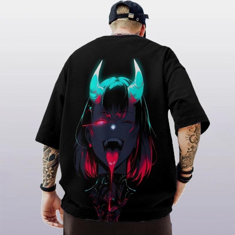 New Anime Character Men's T-Shirt 3d Print Short Sleeve Tees For Men Street Trend Man Clothes Loose Oversized Quick Dry Pullover