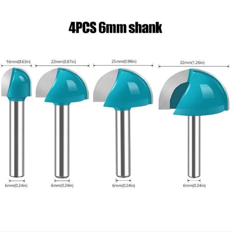 

1 шт. 6 мм хвостовик фрезы набор твердосплавных концевых фрез инструмент длинное лезвие круглое торцевое сверло сердечник цельный твердосплавный фрезерный инструмент с ЧПУ радиус 4pcs синий
