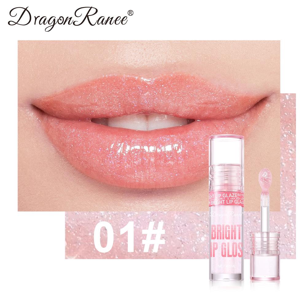 

Стеклянная увлажняющая помада-зеркало с эффектом водного сияния, бусины и большая кисточка для создания загадочных губ, блестящая маслянистая помада, водостойкий и стойкий жидкий блеск для губ