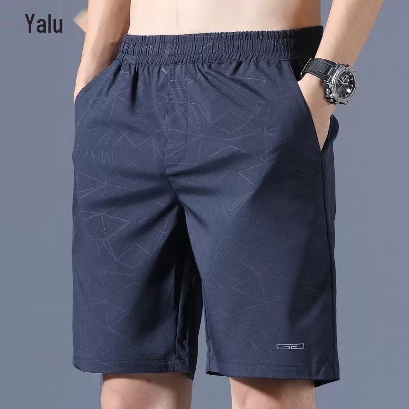 Yalu Men s Ice Silk Casual Sports Shorts 38 синий