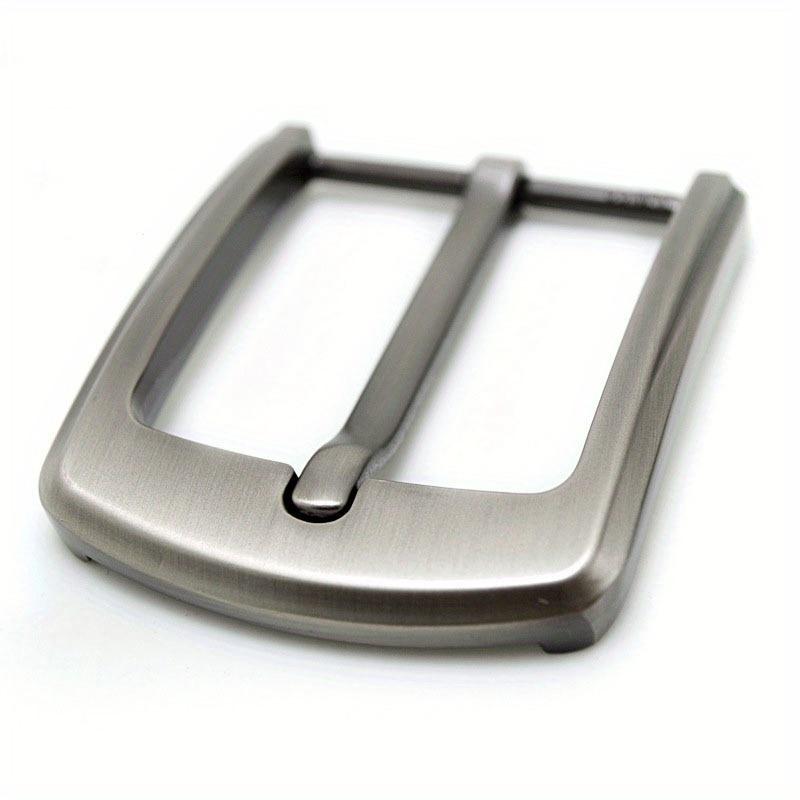 2pcs 40mm Zinc Alloy Men's Casual Belt Buckle End Bar Heel Bar Buckle Single Pin Half Buckle for Leather Craft Jeans Webbing
