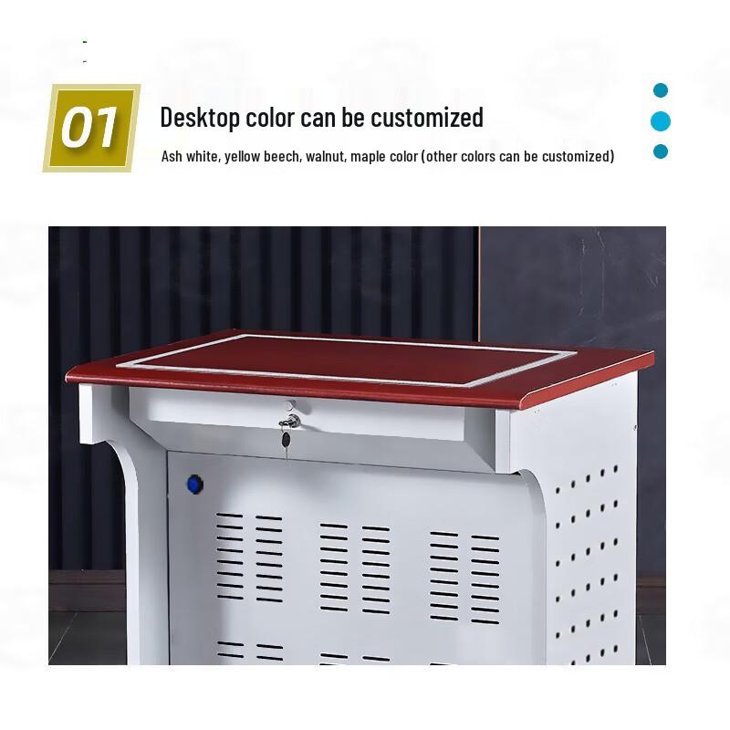 Flip-Top Computer Desk with Hidden PC Compartment