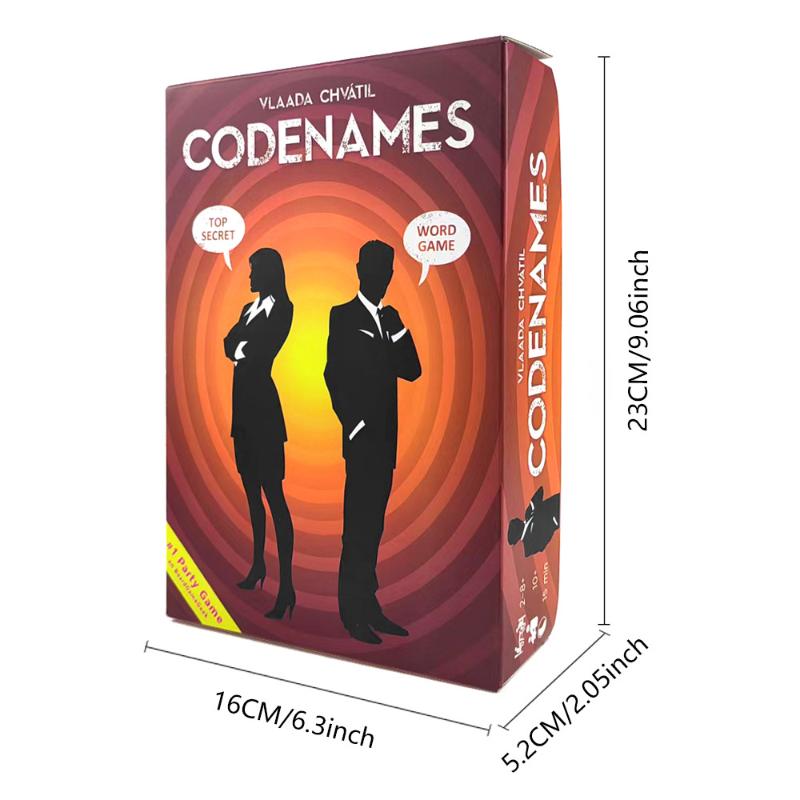 Codenames Strategy Board Game Card Game 2-8 Players Spymaster Party Game Family Game Night Ideal For Teamwork & Strategic Think